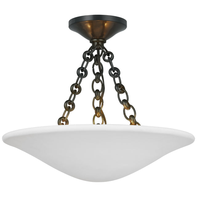 Mollino Outdoor (Damp) Semi-Flush Mount Ceiling Light by Visual Comfort Signature