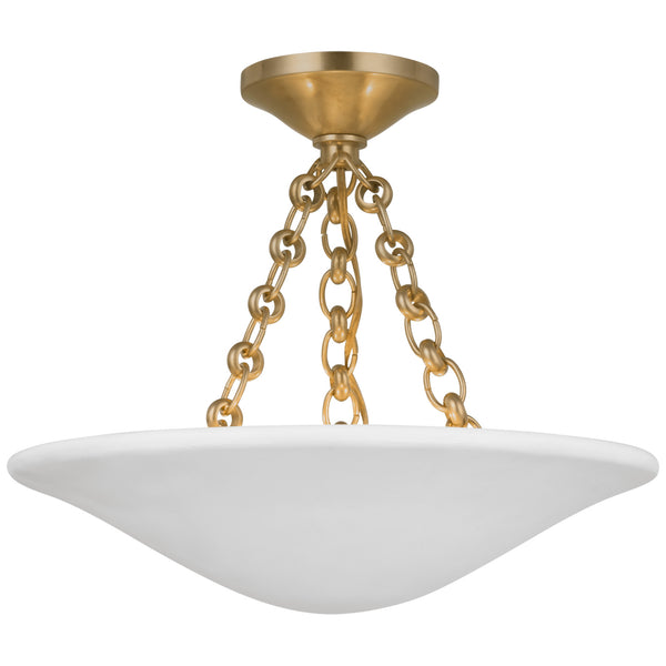 Mollino Outdoor (Damp) Semi Flush Mount Ceiling Light by Visual Comfort Signature