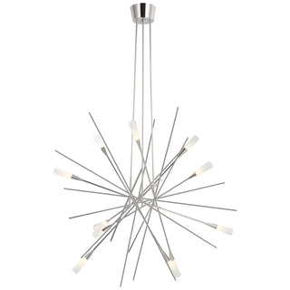 Buy polished-nickel Stellar Outdoor (Damp) Chandelier by Visual Comfort Signature