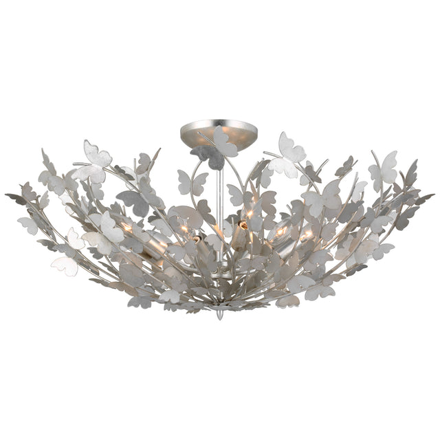 Farfalle Outdoor (Damp) Semi-Flush Mount Ceiling Light by Visual Comfort Signature