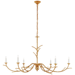 Buy antique-gold-leaf Iberia Chandelier by Visual Comfort Signature