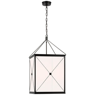Buy bronze-with-white-glass-glass-and-white-shade Rossi Outdoor (Damp) Lantern by Visual Comfort Signature