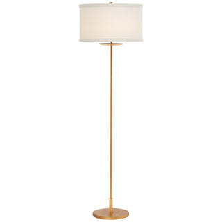 Buy gild-with-17-x-17-x-10-cream-linen-glass Walker Floor Lamp by Visual Comfort Signature