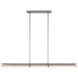 Buy polished-nickel-with-white-glass-glass-and-white-shade Precision Outdoor (Damp) Chandelier by Visual Comfort Signature