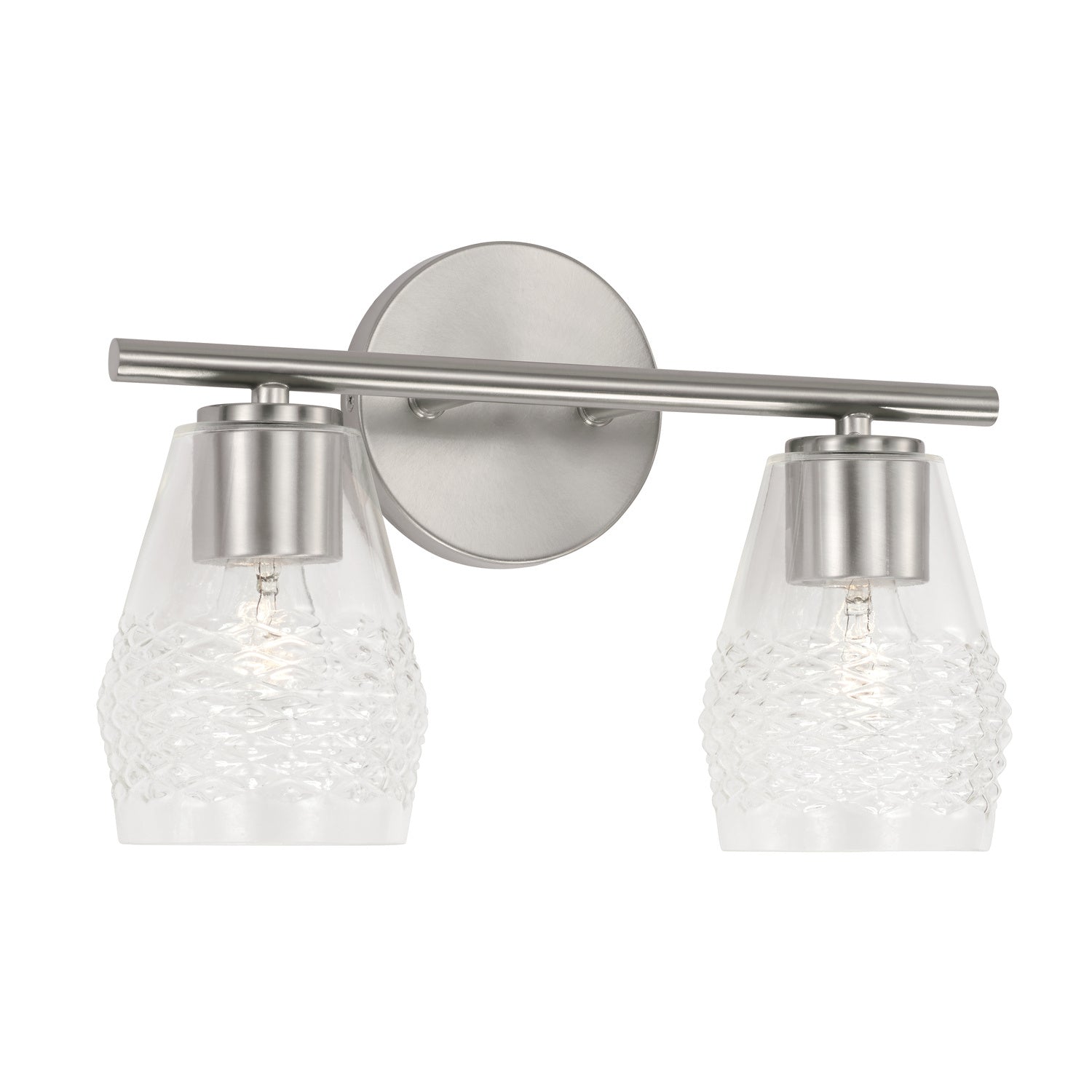 Capital Lighting - 145021BN-524 - Two Light Vanity - Dena - Brushed Nickel from Lighting & Bulbs Unlimited in Charlotte, NC