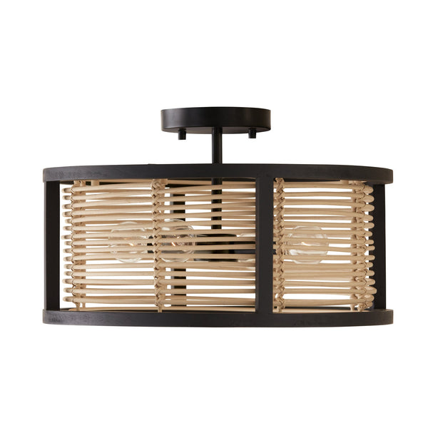 Capital Lighting - 244041FK - Four Light Semi-Flush Mount - Rico - Flat Black from Lighting & Bulbs Unlimited in Charlotte, NC