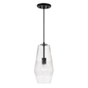 One Light Pendant from the Dena Collection in Matte Black Finish by Capital Lighting (Clearance Display, Final Sale)