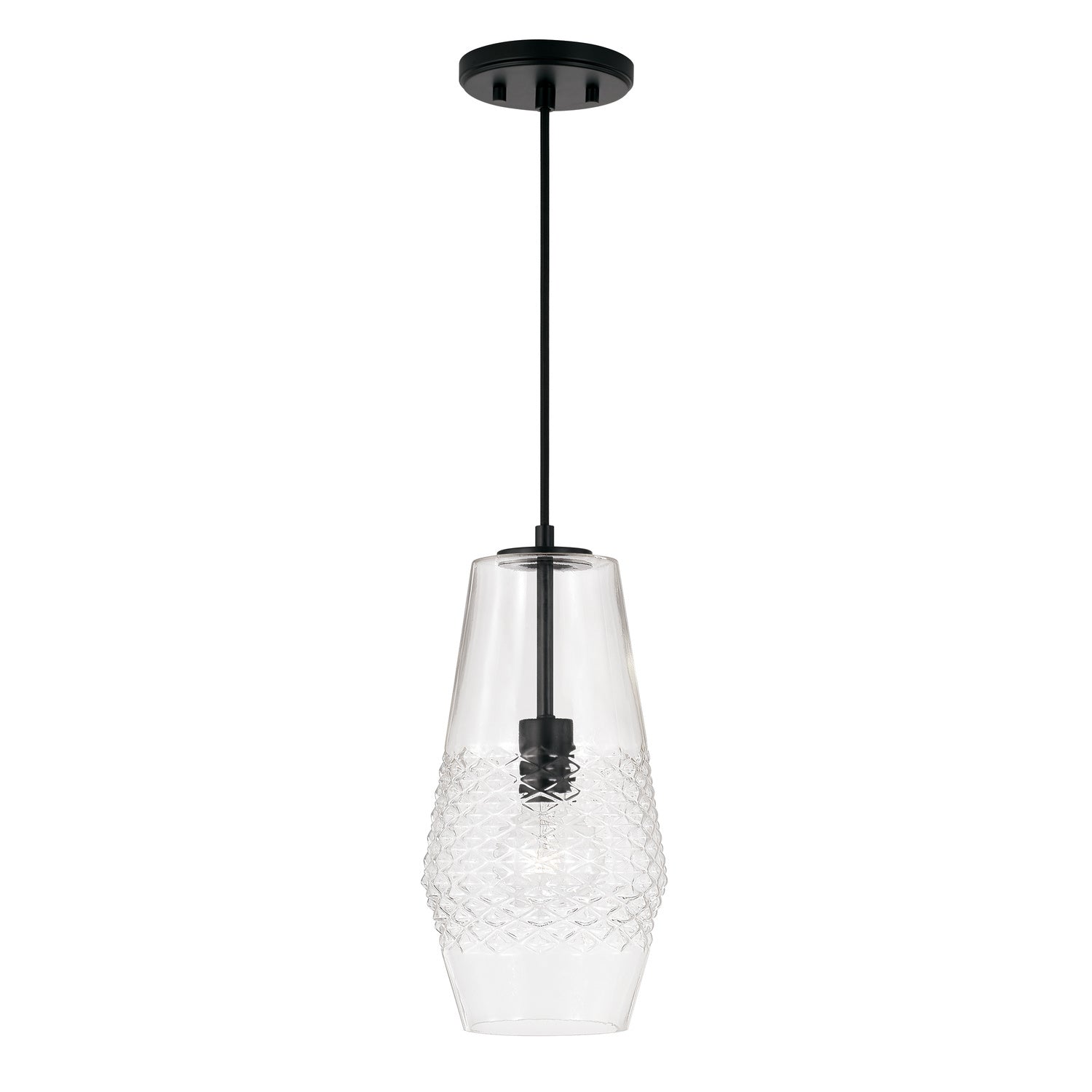 Capital Lighting - 345011MB - One Light Pendant - Dena - Matte Black from Lighting & Bulbs Unlimited in Charlotte, NC