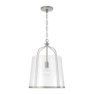 Buy brushed-nickel-with-clear-seeded-glass-glass-and-clear-seedy-shade Madison Pendant by Capital Lighting