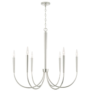 Buy polished-nickel Holden Chandelier by Capital Lighting