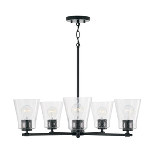 Buy matte-black Baker Chandelier by Capital Lighting