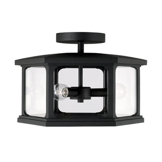 Walton Outdoor (Damp) Semi-Flush Mount Ceiling Light by Capital Lighting