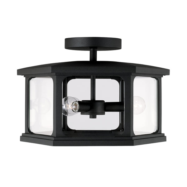 Walton Outdoor (Damp) Semi-Flush Mount Ceiling Light by Capital Lighting