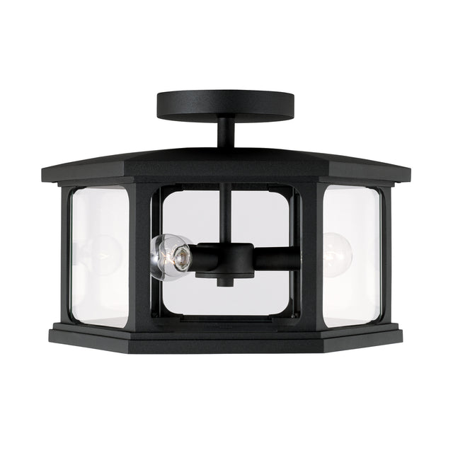 Walton Outdoor (Damp) Semi-Flush Mount Ceiling Light by Capital Lighting