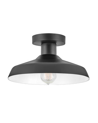 Buy black Forge Outdoor (Damp) Flush Mount Ceiling Light by Hinkley
