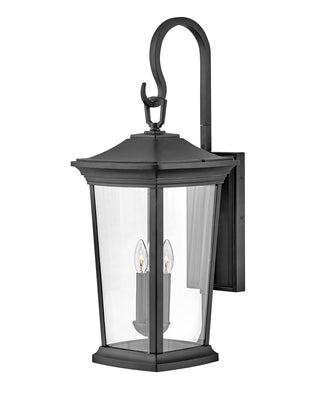 Buy museum-black-with-clear-glass-and-clear-shade Bromley Outdoor (Wet) Wall Lantern by Hinkley
