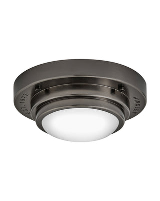 Buy black-oxide-with-etched-opal-glass Porte Flush Mount Ceiling Light by Hinkley