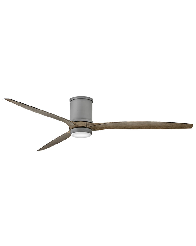 Hover Flush Outdoor (Wet) Flush Mount Ceiling Fan with Light by Hinkley