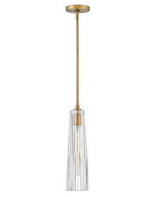 Buy heritage-brass-with-clear-crystal-glass-and-clear-shade Cosette Pendant by Fredrick Ramond