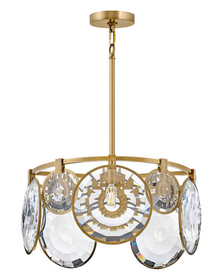 Buy heritage-brass-with-optic-crystal-glass-and-clear-shade Nala Pendant by Fredrick Ramond
