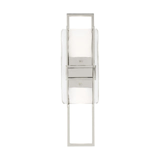 Buy polished-nickel-with-glass-glass Duelle Outdoor (Damp) Sconce by Visual Comfort Modern