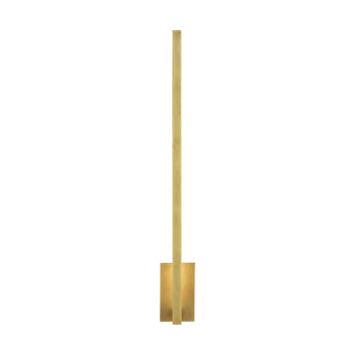 Buy natural-brass-with-acrylic-glass-and-metal-shade Stagger Outdoor (Damp) Sconce by Visual Comfort Modern