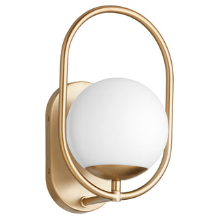 Buy aged-brass Belmont Outdoor (Damp) Sconce by Quorum