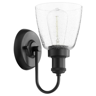 Buy matte-black Wall Mounts Outdoor (Damp) Sconce by Quorum