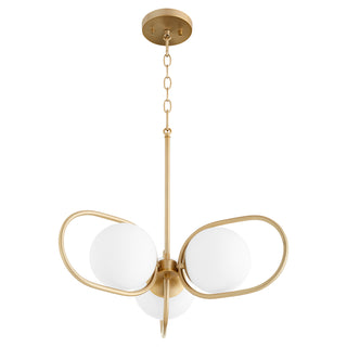 Buy aged-brass Belmont Outdoor (Damp) Chandelier by Quorum