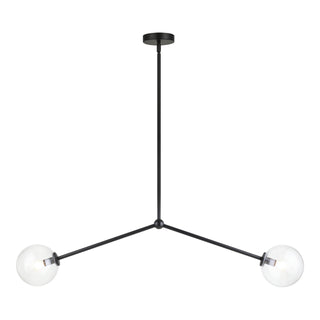 Buy black-with-clear-glass-glass Novo Pendant by Matteo Lighting