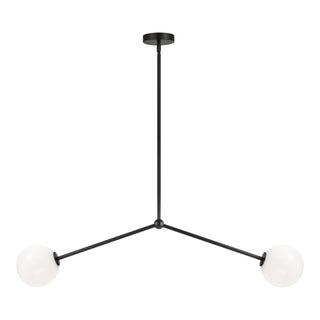 Buy black-with-opal-glass-glass Novo Pendant by Matteo Lighting