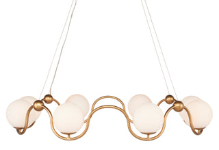 Equilibrium Brass Chandelier Chandelier by Currey and Company