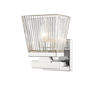 Buy chrome-with-clear-glass-and-clear-shade Astor Outdoor (Damp) Sconce by Z-Lite
