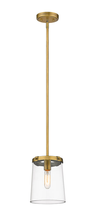 Buy rubbed-brass Callista Outdoor (Damp) Pendant by Z-Lite