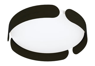 Buy black-with-white-glass Valcasotto Ceiling Light by Eglo USA
