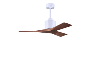 Buy matte-white-finish-with-walnut-tone-blades 3-Blades Nan Matthews Fan Company by Matthews Fan Company