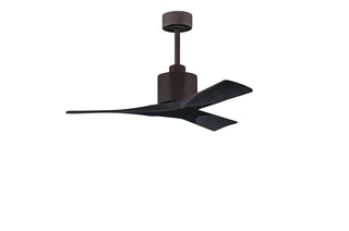 Buy textured-bronze-finish-with-matte-black-blades 3-Blades Nan Matthews Fan Company by Matthews Fan Company