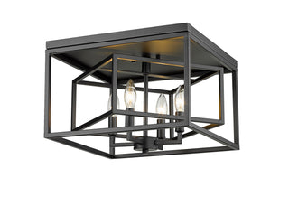 Buy matte-black Euclid Flush Mount Light by Z-Lite