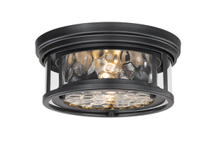 Buy matte-black Clarion Outdoor (Damp) Flush Mount Ceiling Light by Z-Lite