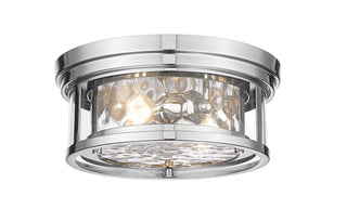 Buy polished-nickel Clarion Outdoor (Damp) Flush Mount Ceiling Light by Z-Lite