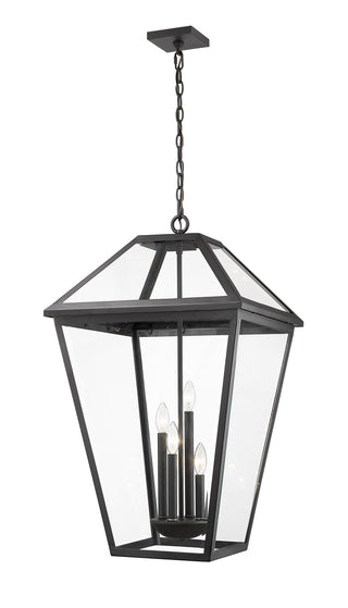 Buy black-with-clear-beveled-glass-and-clear-shade Talbot Outdoor (Wet) Hanging Lanterns by Z-Lite