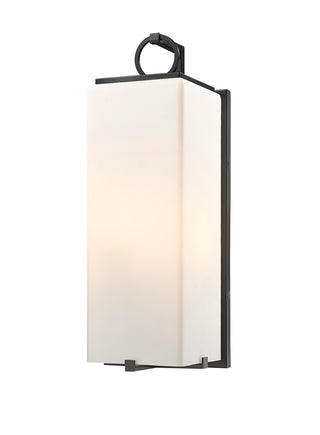 Buy black-with-white-opal-glass-and-opal-shade Sana Outdoor (Wet) Sconce by Z-Lite