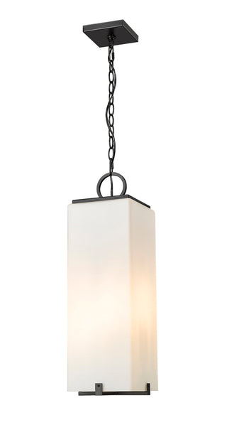 Buy black-with-white-opal-glass-and-opal-shade Sana Outdoor (Damp) Hanging Lanterns by Z-Lite