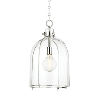 Buy polished-nickel Eldridge Outdoor (Damp) Pendant by Hudson Valley