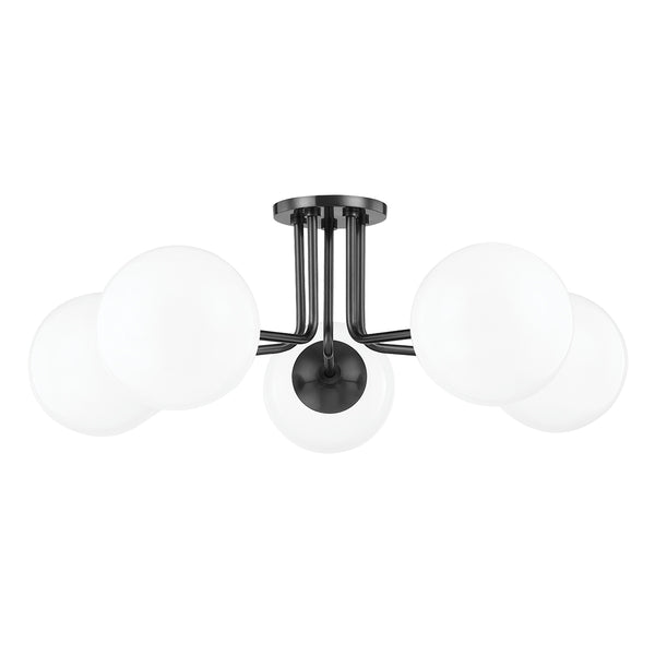 Stella Outdoor (Damp) Semi-Flush Mount Ceiling Light by Mitzi