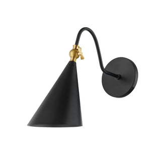 Buy aged-brass-soft-black Lupe Outdoor (Damp) Sconce by Mitzi