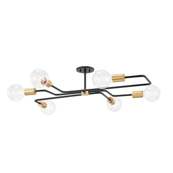 Jena Outdoor (Damp) Semi-Flush Mount Ceiling Light by Mitzi