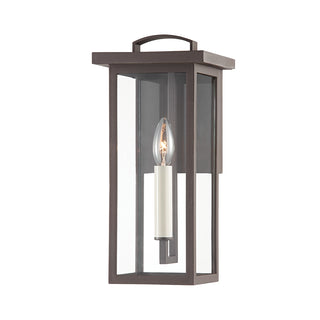 Buy textured-bronze-with-clear-glass-and-clear-shade Eden Outdoor (Wet) Wall Lanterns by Troy Lighting