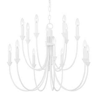 Buy gesso-white Cate Outdoor (Damp) Chandelier by Troy Lighting