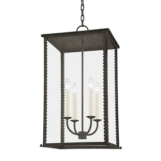 Buy french-iron-with-clear-glass-and-clear-shade Zuma Outdoor (Wet) Hanging Lanterns by Troy Lighting